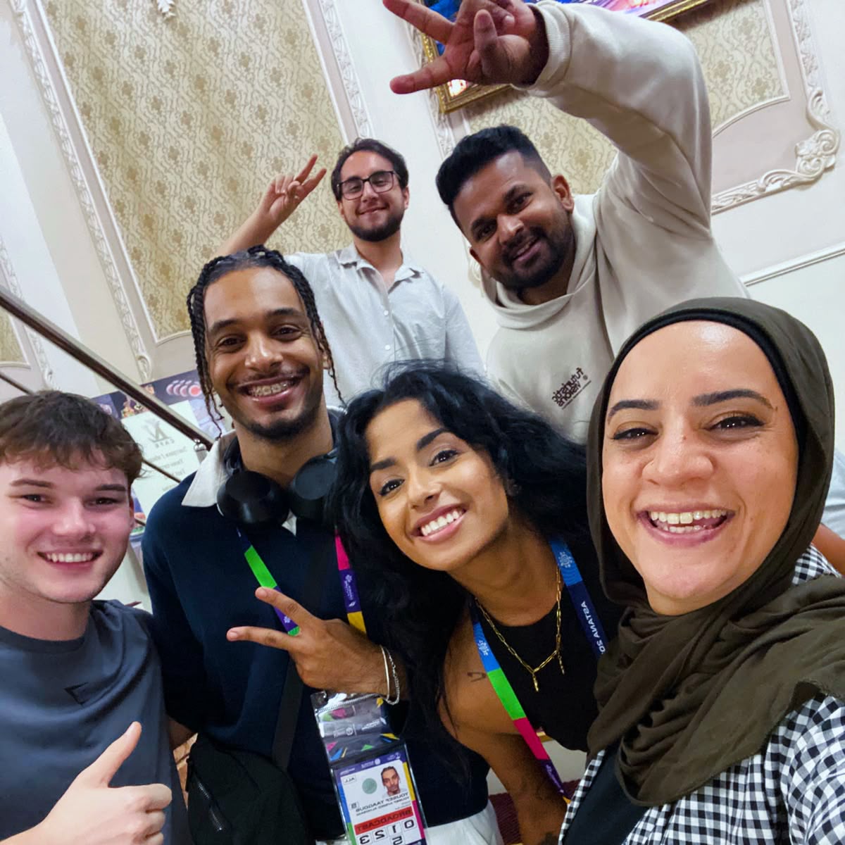 Group selfie after a successful On The Mic session