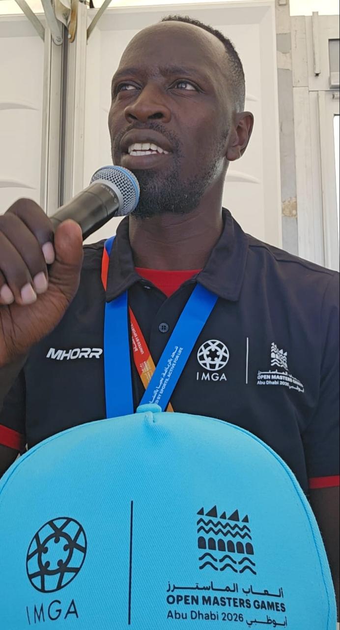Second angle of man speaking on the speaker
