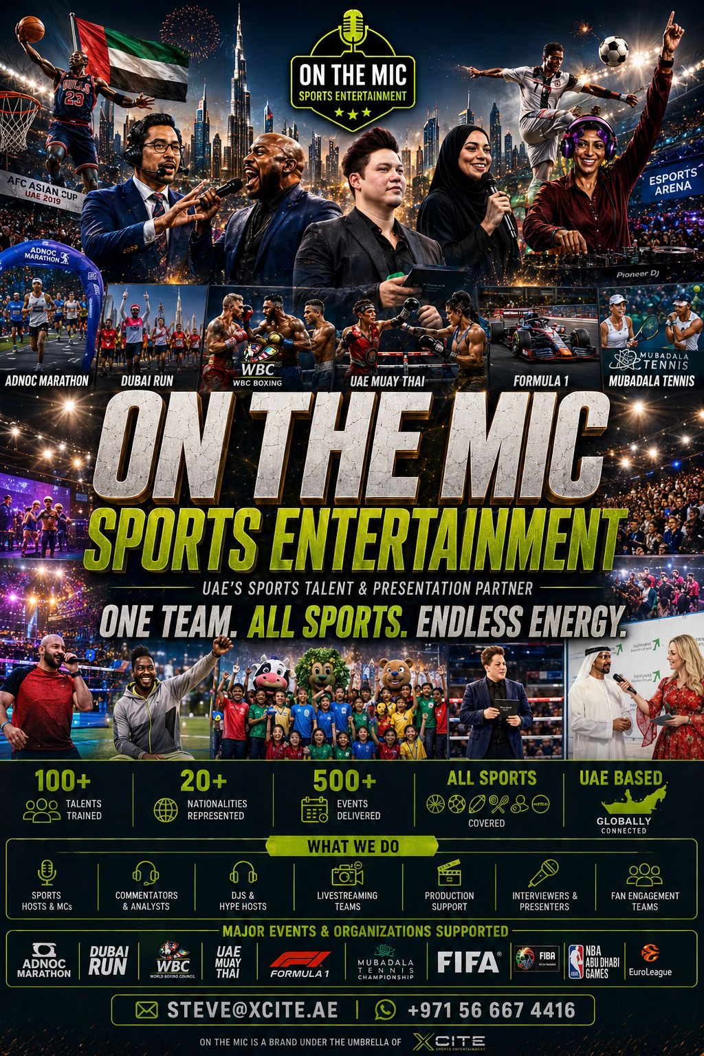 On The Mic event poster artwork
