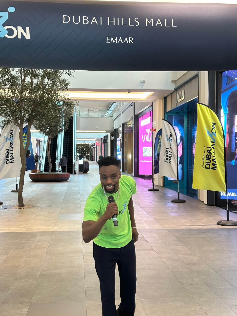 Practising at the mall — public speaking drills